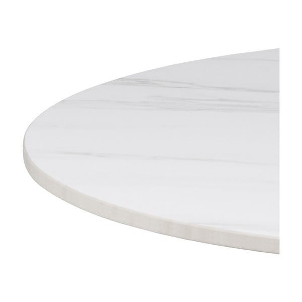 Valge keraamiline ümmargune diivanilaud ø 60 cm Malta - Actona-image-3