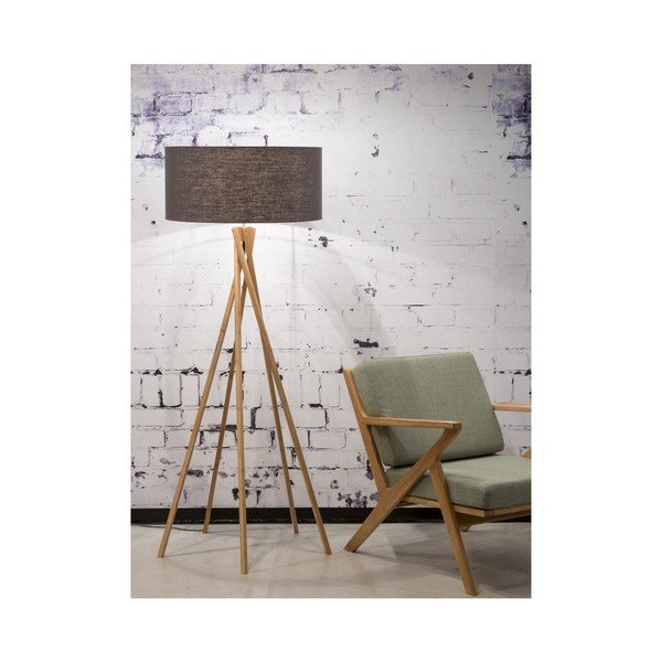 Tumehalli varju ja bambusstruktuuriga põrandalamp Kilimanjaro - Good&Mojo-image-3