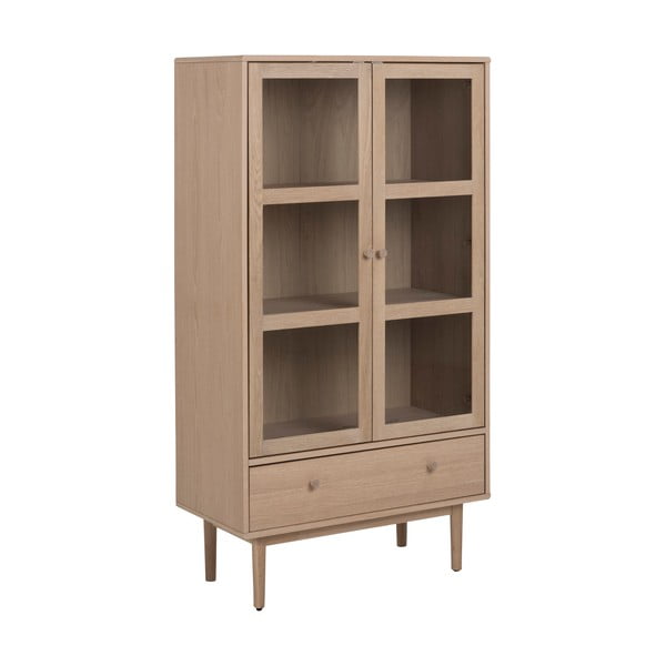 Vitriinkapp tammepuidust 80x145 cm Aston - Actona-image-2