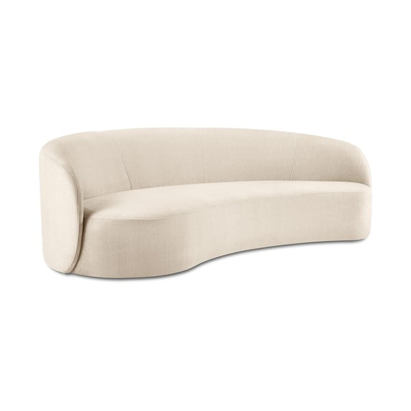 Beež sametist asümmeetriline diivan , vasakule Debbie - Mazzini Sofas-image-2