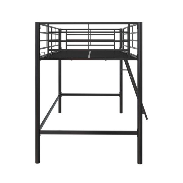 Must tõstetud lastevoodi 90x200 cm Jodie - Støraa-image-4