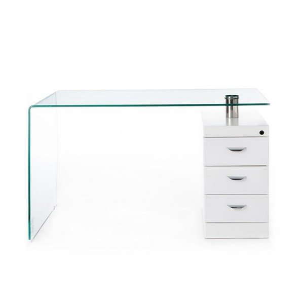 Klaasist töölaud 65x125 cm Bow - Tomasucci-image-2