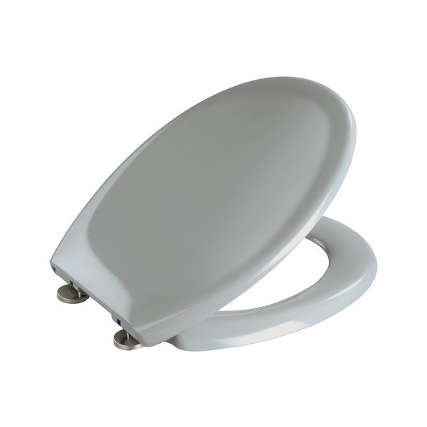Helehall WC-istekene Premium, 45,2 x 37,6 cm, kergesti sulguv, helehall Ottana - Wenko-image-1