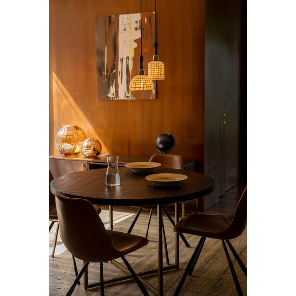 Ümmargune söögilaud akaatsia dekooriga ø 120 cm Class - Dutchbone-image-3