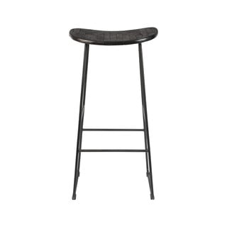 Must tiikpuidust baaritool 80 cm Tangle - White Label