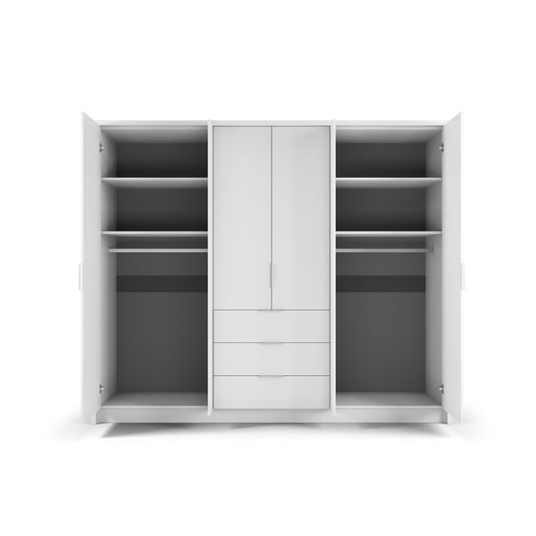 Valge riidekapp 255x217 cm Wells - Cosmopolitan Design-image-3