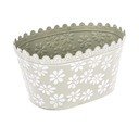 Roheline metallpott Daisy, kõrgus 14,5 cm - Dakls