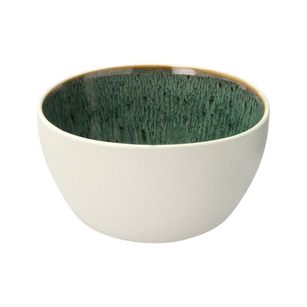 Valge/roheline kivikeraamikast kauss 400 ml White/Green - Bitz