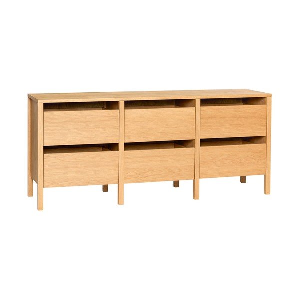 Tammepuust kummut naturaalses värvitoonis 150x65x40 cm Forma - Hübsch