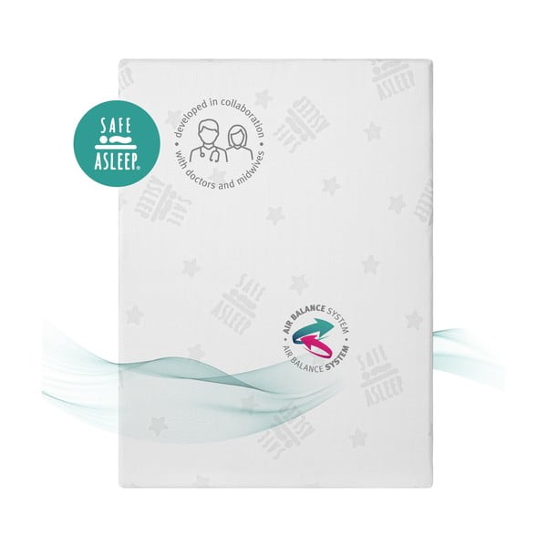 Eemaldatava kattega laste poroloonmadrats 95x70 cm Safe Asleep® - Roba-image-4
