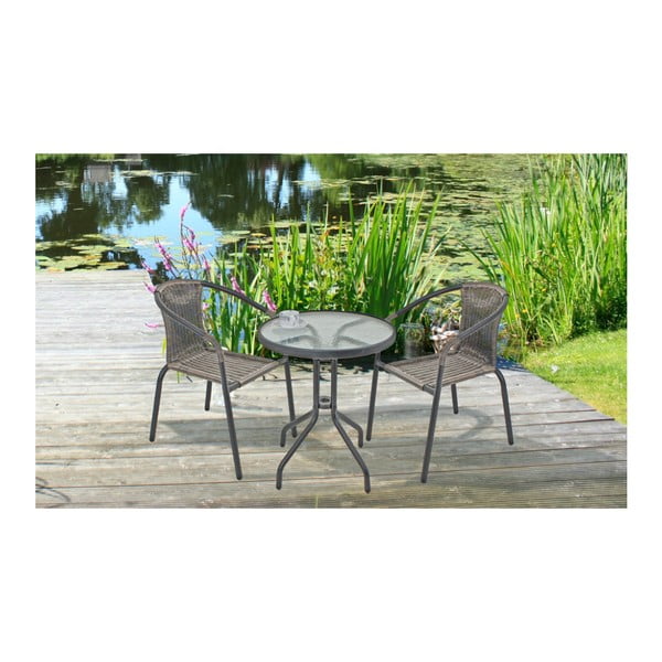 Ümmargune aiasöögilaud, 60x60 cm – Garden Pleasure-image-1