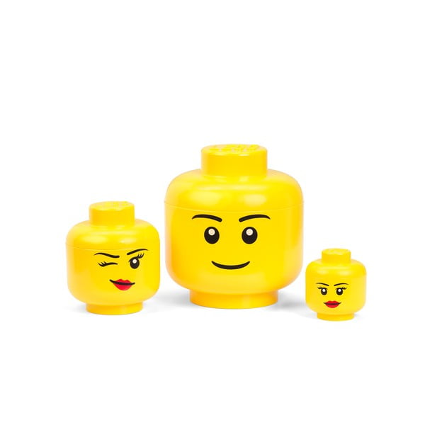 Kollane hoiukarp Winky pea kujul, ⌀ 16,3 cm - LEGO®-image-2