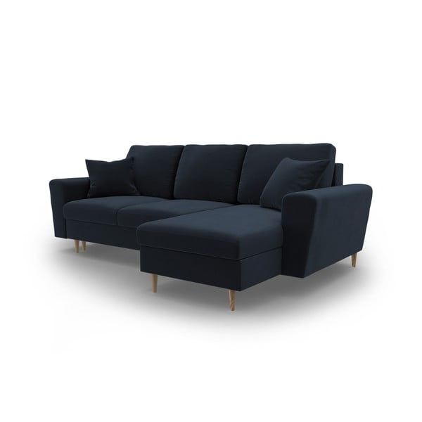 Tumesinine sametist panipaigaga nurgadiivanvoodi Kyoto - Cosmopolitan Design-image-4