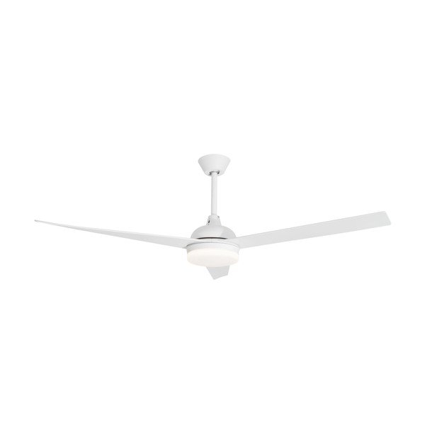 Mattvalge metallist LED-laevalgusti klaasist varjuga Flow - Nova Luce