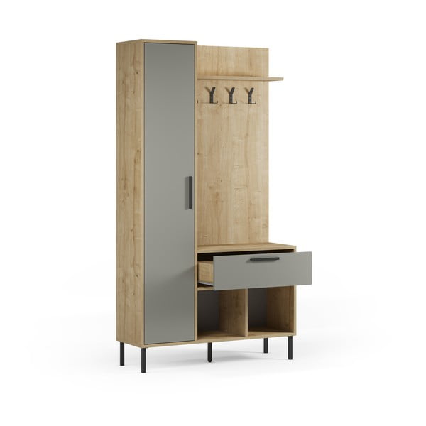 Roheline tammespoonist koridorikomplekt 108x195x35 cm Heidy - Marckeric-image-4