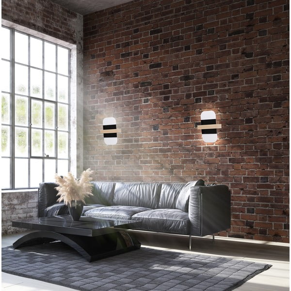 Must-valge LED seinavalgusti April - Candellux Lighting-image-1