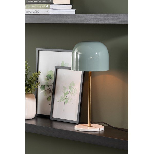 Mündivärvi lauavalgusti metallist varjuga (kõrgus 50 cm) Manta - Leitmotiv-image-1