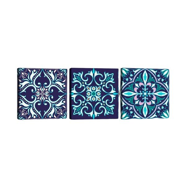 Komplekt 3 maali Sinine Mandala - Tablo Center