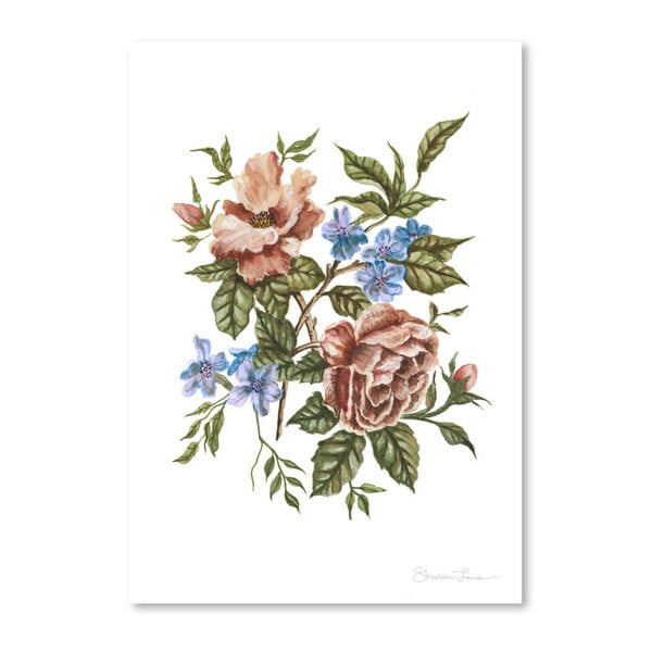 Plakát Americanflat Rustic Wildflower Bouquet by Shealeen Louise, 30 x 42 cm