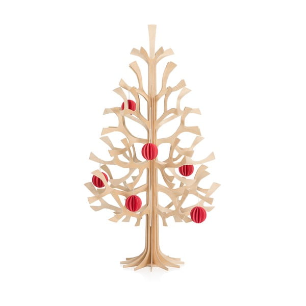 Skládací dekorace Lovi Spruce Minibaubles Bright Red