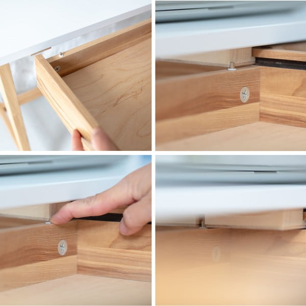 Valge töölaud 85x115 cm Luka - Ragaba-image-4