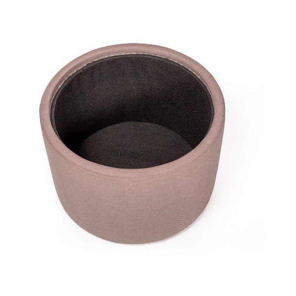 Odkládací stolek ve světle růžové barvě se snímatelnou deskou z dubového dřeva Askala Ibisco, ⌀ 56 cm-image-2