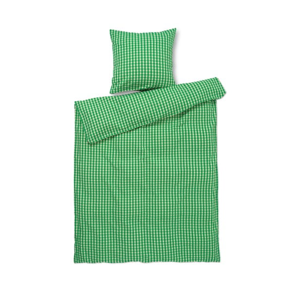 Roheline-beež krepp voodipesu üheinimesevoodile 140x200 cm Bæk&Bølge - JUNA
