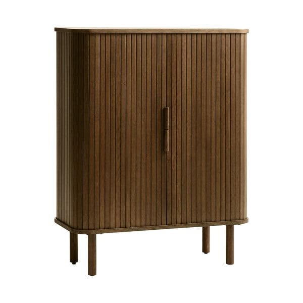 Pruun tammedekooriga lükandustega kummut 113x90 cm Cavo - Unique Furniture-image-4