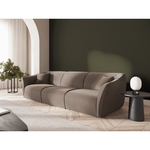 Pruun samet diivan 292 cm Tokyo - Cosmopolitan Design-image-1