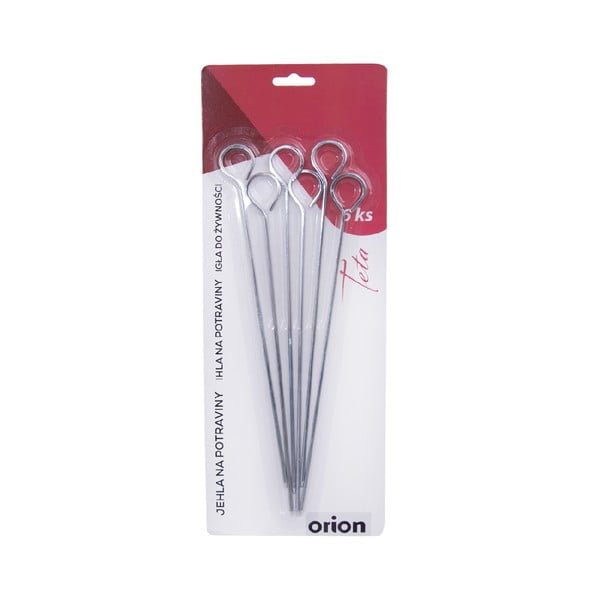 Sada 6 ks kovových jehel na potraviny Orion Needle, délka 23,5 cm-image-2