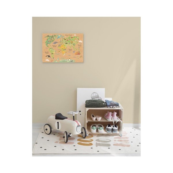 Korkist dekoratiivplaat Loomad Mapamundi Animals - Really Nice Things-image-1