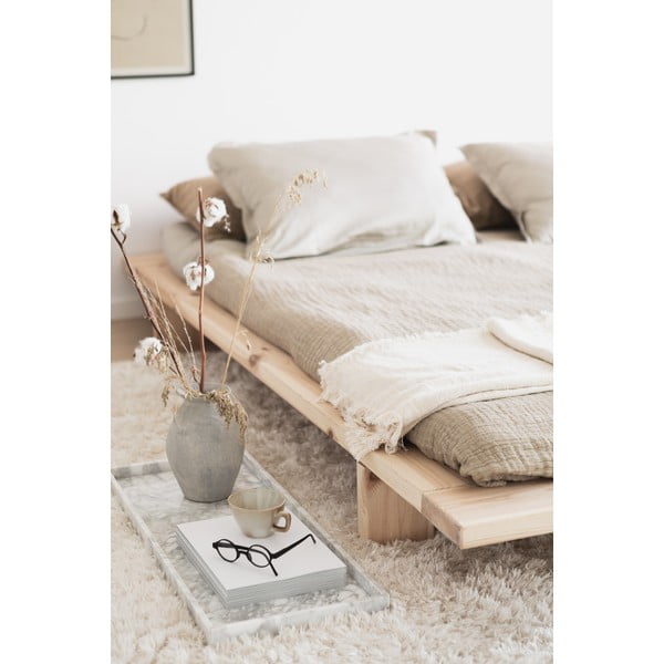 Must kaheinimesevoodi võrega 140x200 cm Japan - Karup Design-image-1