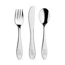 Roostevabast terasest laste söögiriistad hõbedast 3 tk - Orion