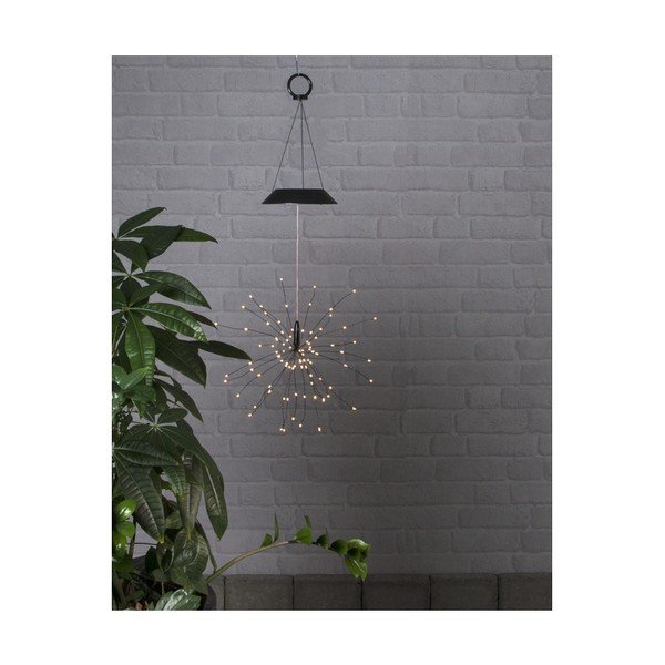 Välitingimustes kasutatav päikesepaneel LED rippvalgusti valgete LED-idega , kõrgus 50 cm Firework - Star Trading-image-3