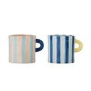 Sinised/roosad keraamilised kruusid komplektis 2 tk 250 ml Phoenix - Bloomingville