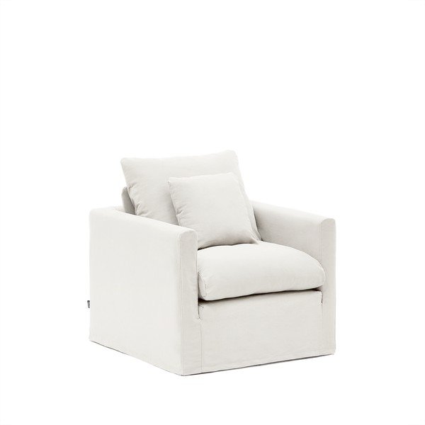 Valge tugitoolikate 92 cm Nora - Kave Home-image-2