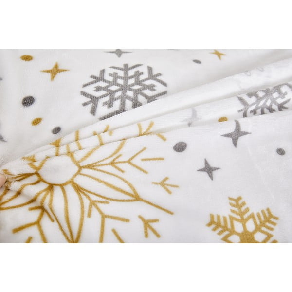 Kreem mikroplüüsist voodipesu üheinimesevoodile 140x200 cm Magic - My House-image-3