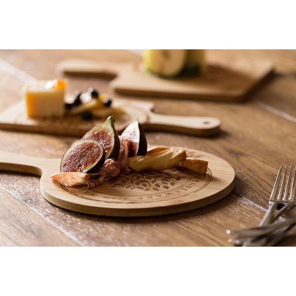 Bambusest lõikelaud, ø 25 cm - Leone-image-1