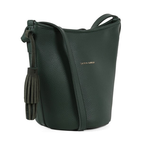 Zelená kabelka z koženky Laura Ashley Loxford