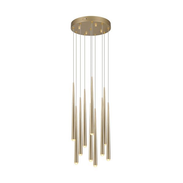 Kuldne LED-rippvalgusti ø 30 cm Cala - Trio Select