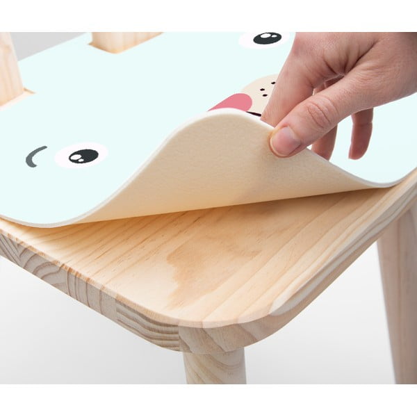 Massiivsest männist valmistatud lastetool Bunny - Little Nice Things-image-2