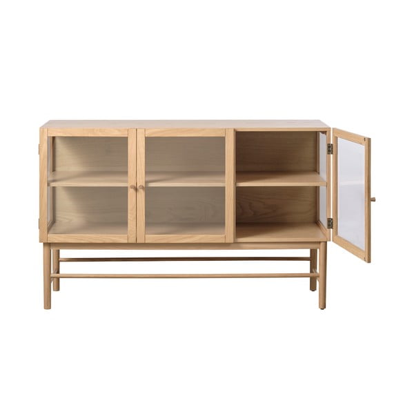 Tammepuust vitriinkapp  88x140 cm Elba - Unique Furniture-image-3