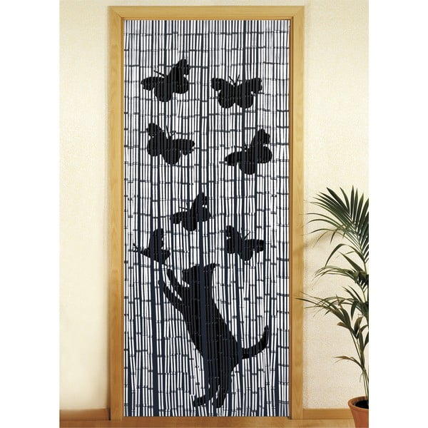 Must-hall bambusest uksekardin 200x90 cm Cat and Butterfly - Maximex-image-2