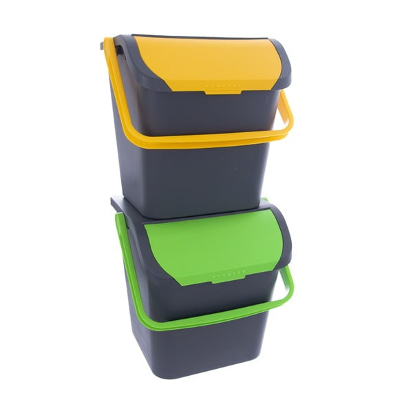 Plastmassist prügikast sorteeritud jäätmete jaoks 28 l Eko - Orion-image-2