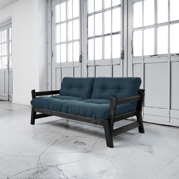 Rozkládací pohovka Karup Step Black/Deep Blue