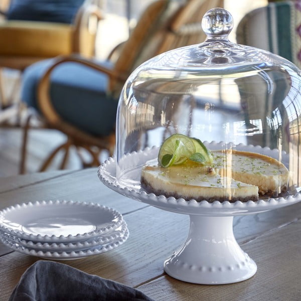 Valge keraamiline kondiitritaldrik , ⌀ 17 cm Pearl - Costa Nova-image-1