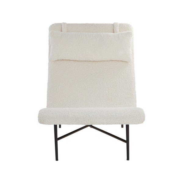 Kreemikas tugitool jalapingiga ja kunstkarusnahast jalapingiga Milford - Jotex-image-2