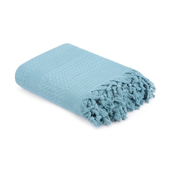 Sinine puuvillane päevavaip kaheinimesevoodile , 220 x 240 cm Peacook - Mijolnir-image-3