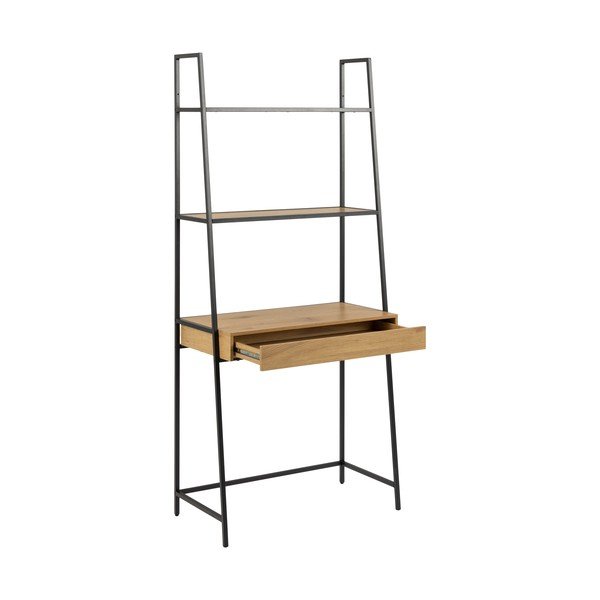 Must tamme raamaturiiul 77x175 cm Seaford - Actona-image-3