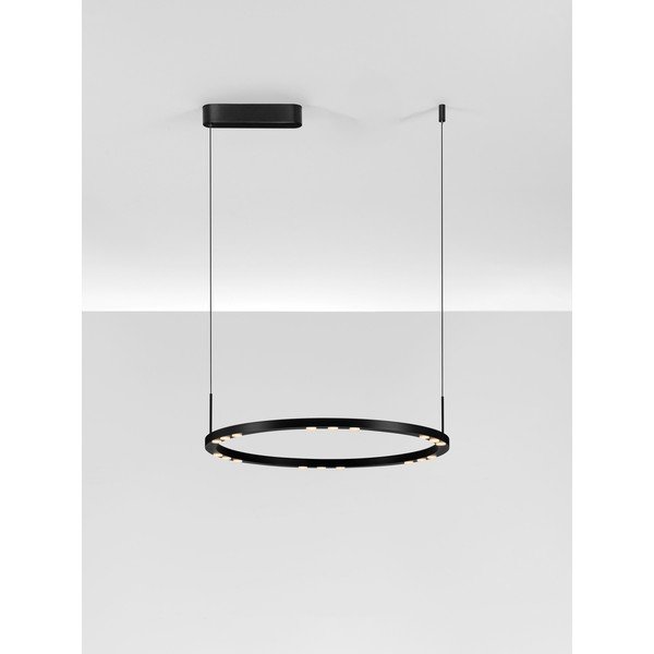 Matt must alumiiniumist LED-rippvalgusti, hämardatav, ø 60 cm Lunette - Nova Luce-image-4